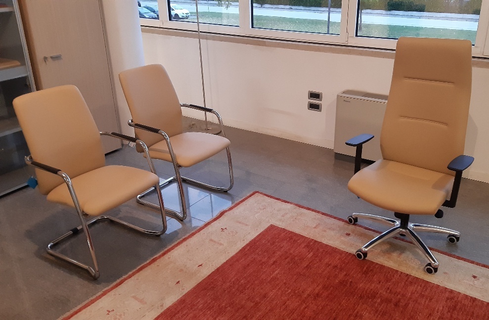Poltrone-ufficio+visitatore-pelle-camoscio